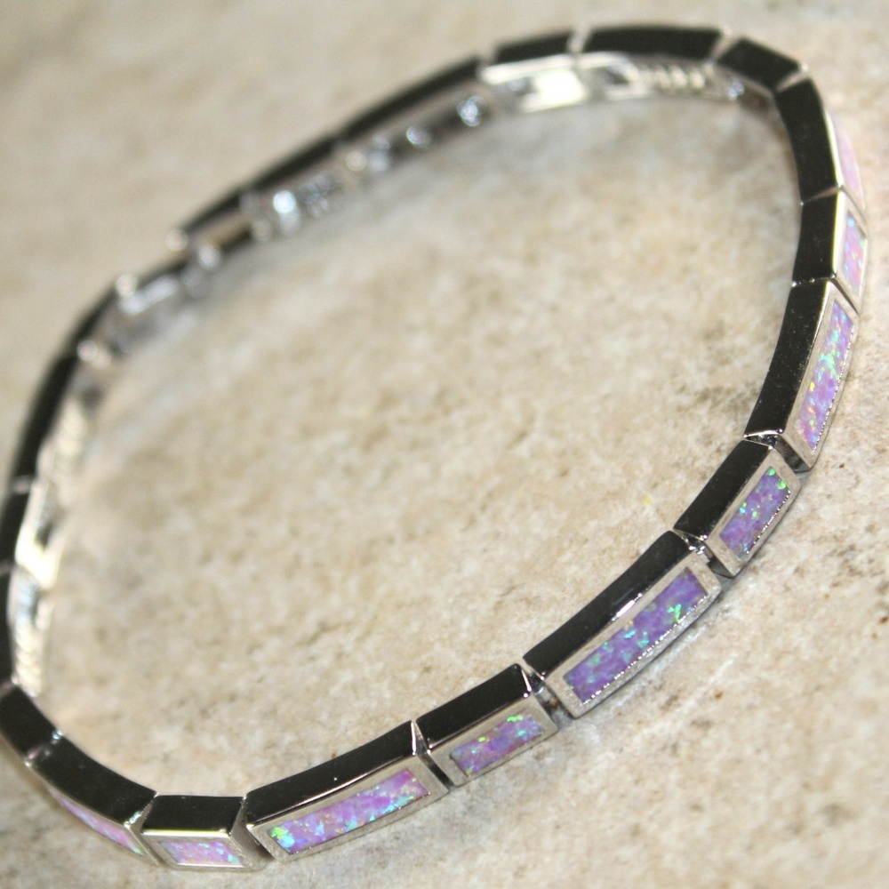 Pink Fire Opal Bracelet